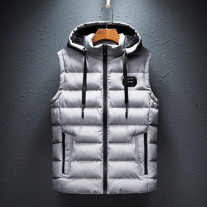 Gilet matelassé à capuche pour homme - Image 7