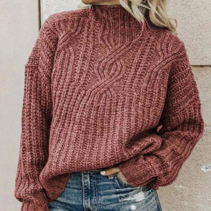 Pull ample en maille torsadée pour femme - Image 5