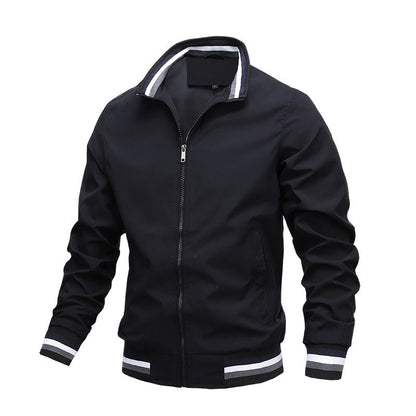 Blouson aviateur homme à fermeture éclair intégrale - Image 1
