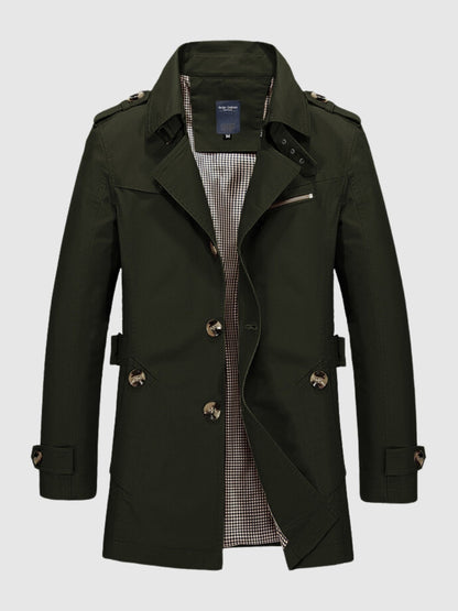 Veste croisée mi-longue pour homme - Image 5