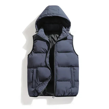 Gilet matelassé à capuche pour homme - Image 8