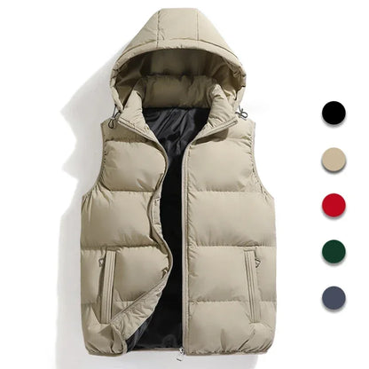 Gilet matelassé à capuche pour homme - Image 2