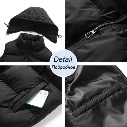 Gilet matelassé à capuche pour homme - Image 5