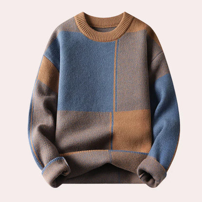 Pull en Tricot Color Block pour Homme - Image 3