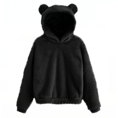 Sweat à Capuche Femme avec Oreilles d'Ours - Image 2