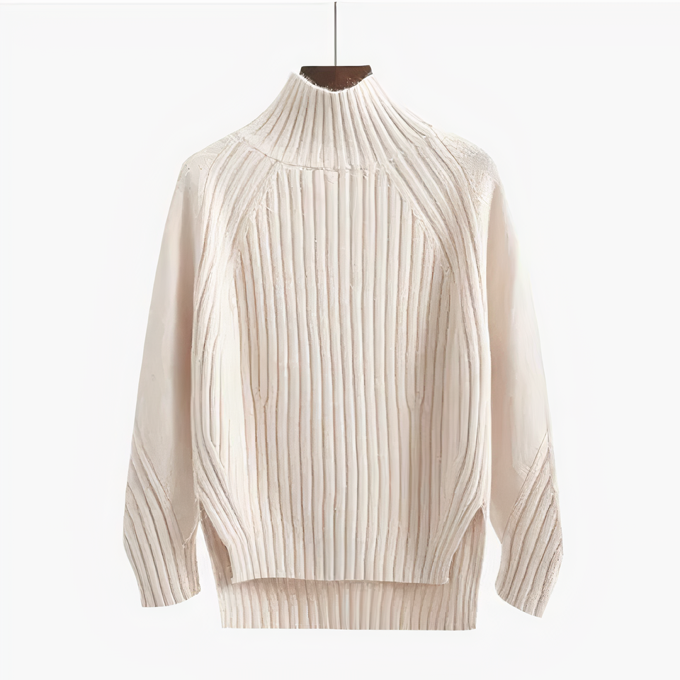Pull Femme Côtelé Coupe Décontractée - Image 3