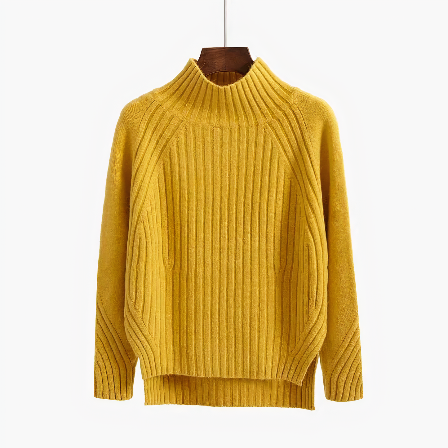 Pull Femme Côtelé Coupe Décontractée - Image 1