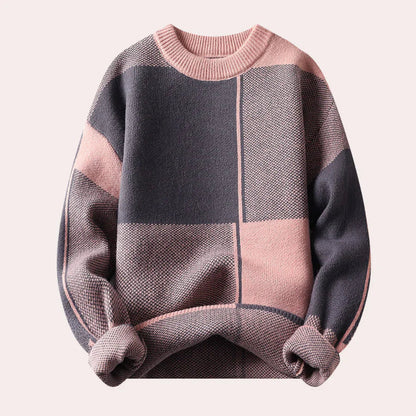 Pull en Tricot Color Block pour Homme - Image 4