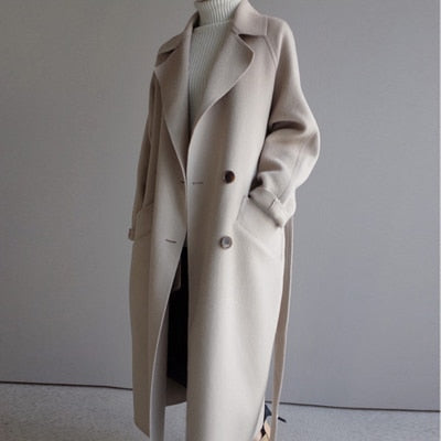 Manteau Long Cache-Cœur Femme - Image 3