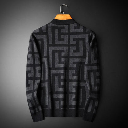 Pull à col rond à motifs pour homme - Image 3