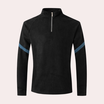 Pull à Manches Longues Homme avec Fermeture Éclair 1/4 - Image 2
