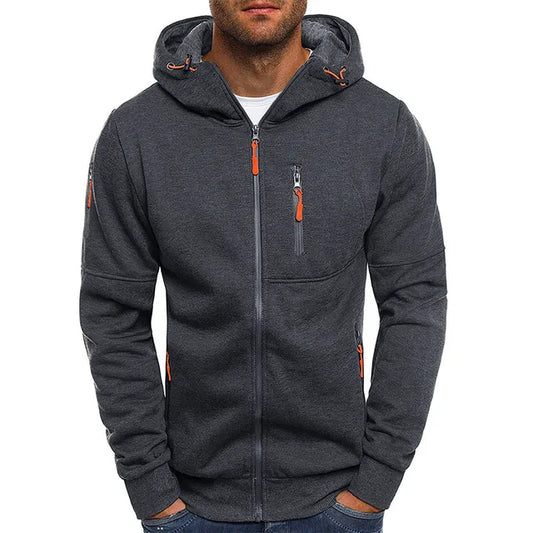 Veste Homme à Capuche et Fermeture Éclair Intégrale - Image 1