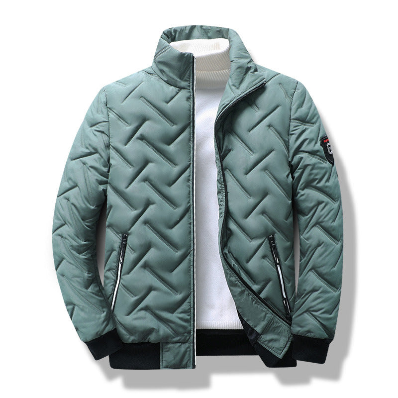 Blouson aviateur matelassé rembourré pour homme - Image 4