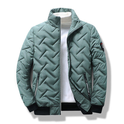 Blouson aviateur matelassé rembourré pour homme - Image 4