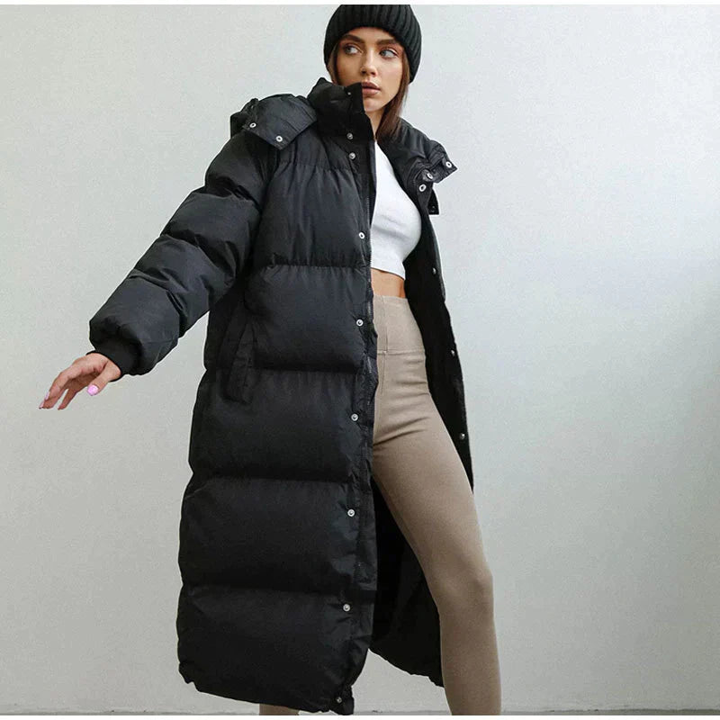 Manteau d'hiver matelassé surdimensionné pour femme - Image 2