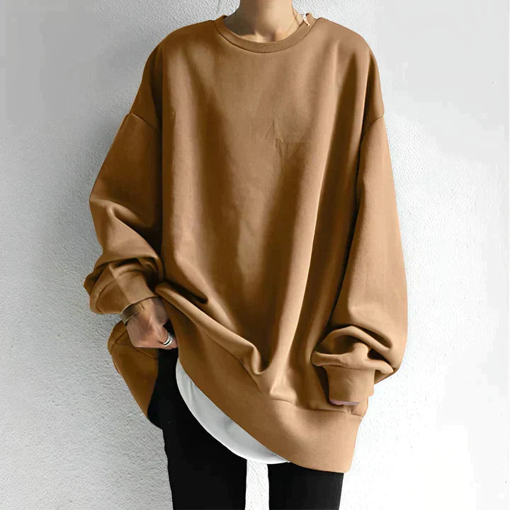 Pull ample à col rond pour femme - Image 2