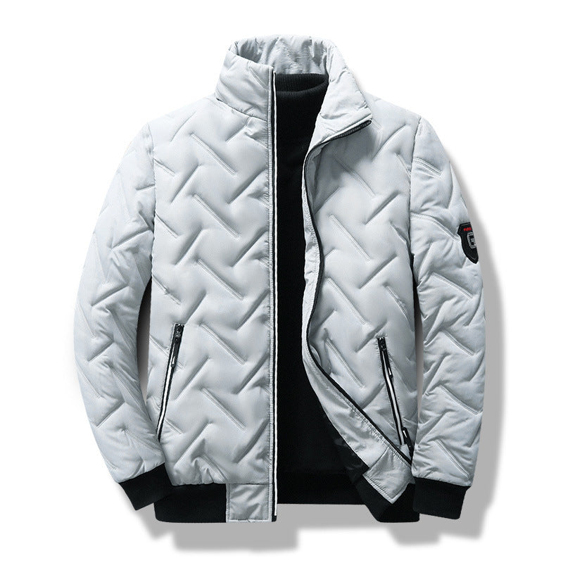Blouson aviateur matelassé rembourré pour homme - Image 3
