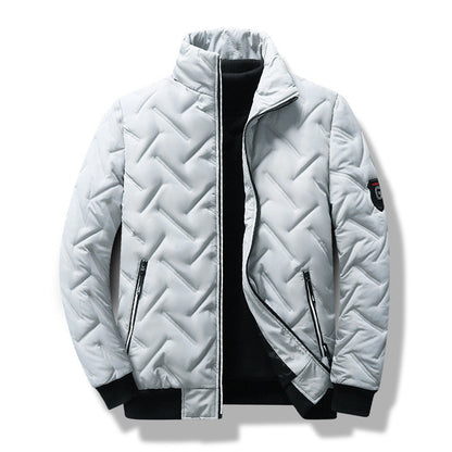Blouson aviateur matelassé rembourré pour homme - Image 3