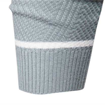 Pull rayé à col rond pour homme - Image 4
