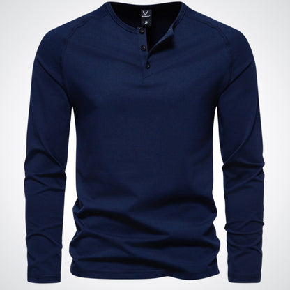 T-shirt Henley Boutonné Homme - Image 2