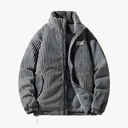 Veste Homme Zippée en Velours Côtelé - Image 1