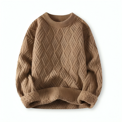 Pull texturé à col rond pour homme - Image 2