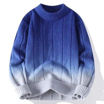 Pull Homme Col Rond Teinture Dip Dye - Image 4