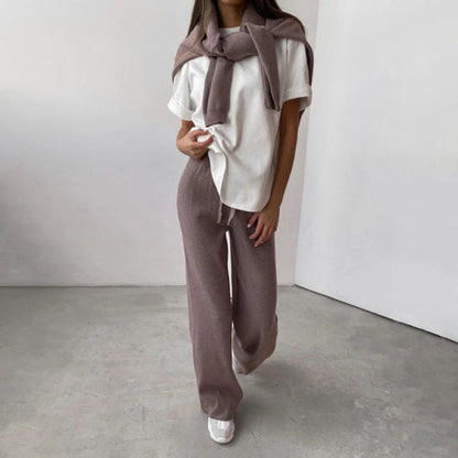 Ensemble pull à jambes larges pour femmes - Image 4