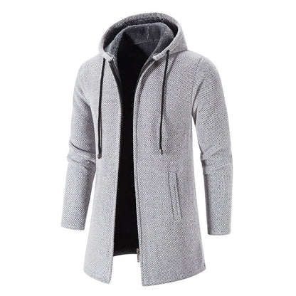 Manteau Long à Capuche pour Homme - Image 9