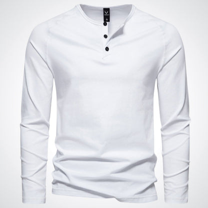 T-shirt Henley Boutonné Homme - Image 4