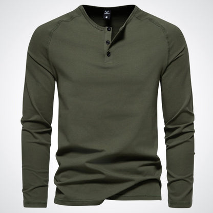 T-shirt Henley Boutonné Homme - Image 1