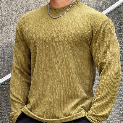 Pull texturé à col rond pour homme - Image 2