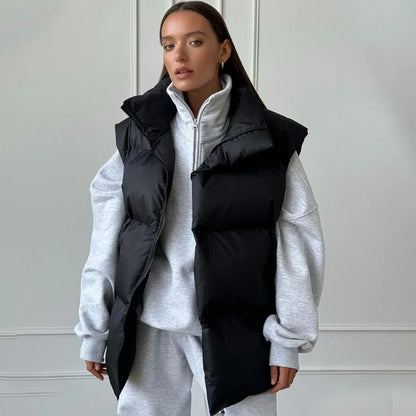 Veste matelassée sans manches pour femme - Image 1