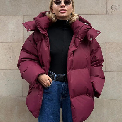 Doudoune Femme Oversize à Capuche - Image 2