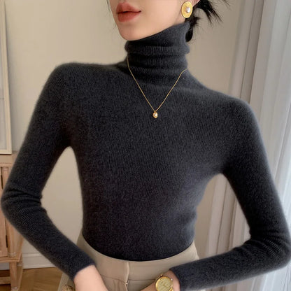 Pull Femme Coupe Ajustée en Maille Côtelée - Image 5
