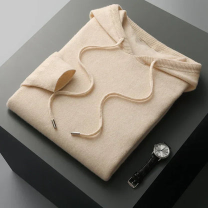 Sweat à capuche tricoté à manches longues pour homme - Image 9