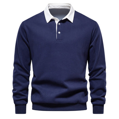 Pull à Col Polo Manches Longues Homme - Image 6