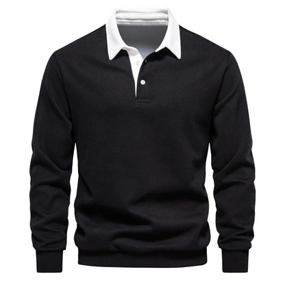 Pull à Col Polo Manches Longues Homme - Image 4