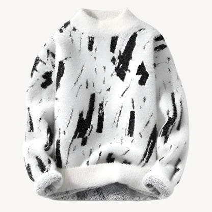 Pull Homme Imprimé Abstrait - Image 1