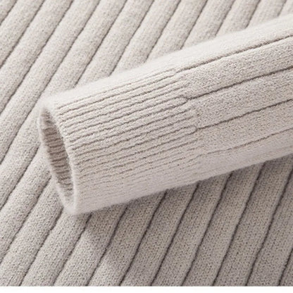 Pull Homme Maille Côtelée à Fermeture Éclair 1/4 - Image 4