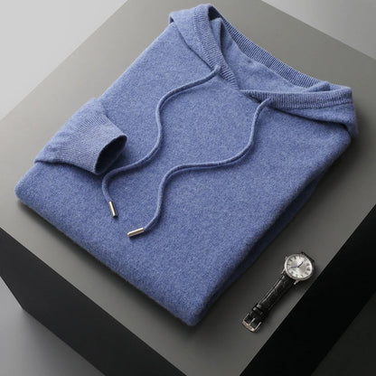 Sweat à capuche tricoté à manches longues pour homme - Image 6