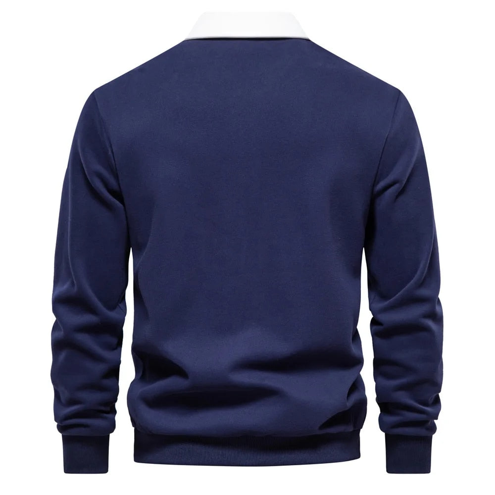 Pull à Col Polo Manches Longues Homme - Image 5