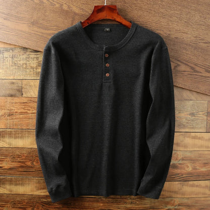 Pull Henley à Manches Longues pour Homme - Image 2