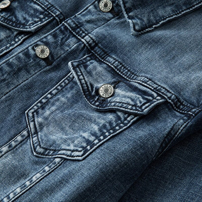 Veste en jean à manches longues pour homme - Image 4