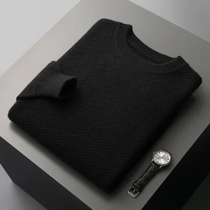 Pull texturé à col rond pour homme - Image 8