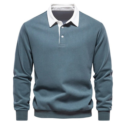 Pull à Col Polo Manches Longues Homme - Image 3