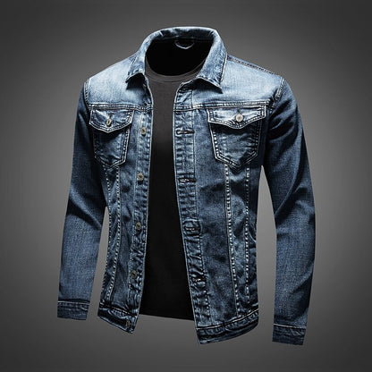 Veste en jean à manches longues pour homme - Image 1