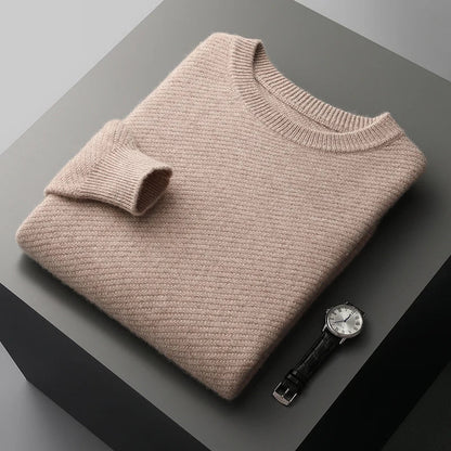 Pull texturé à col rond pour homme - Image 4