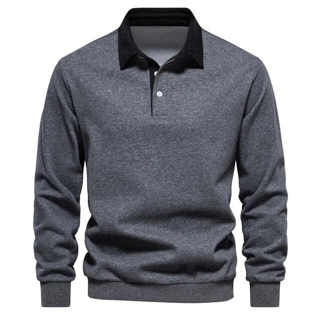 Pull à Col Polo Manches Longues Homme - Image 7