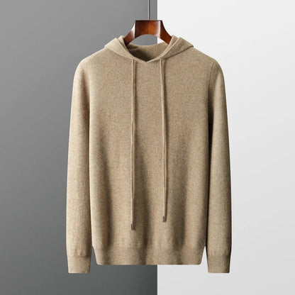 Sweat à capuche tricoté à manches longues pour homme - Image 1